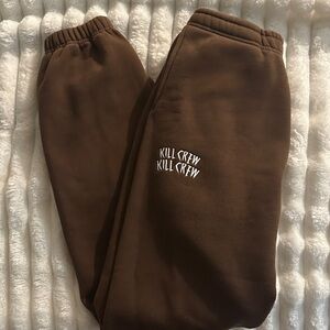 Kill Crew Brown Sweats